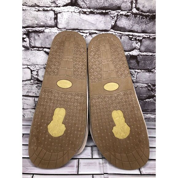 Old Friend Beige Peep Toe Strap Sheepskin Fur Slippers Men Sz 14-15M US/48EU main image 10
